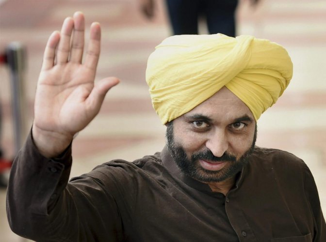 AAP declares Bhagwant Mann as CM face for Punjab Assembly polls